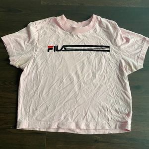 pink top from fila